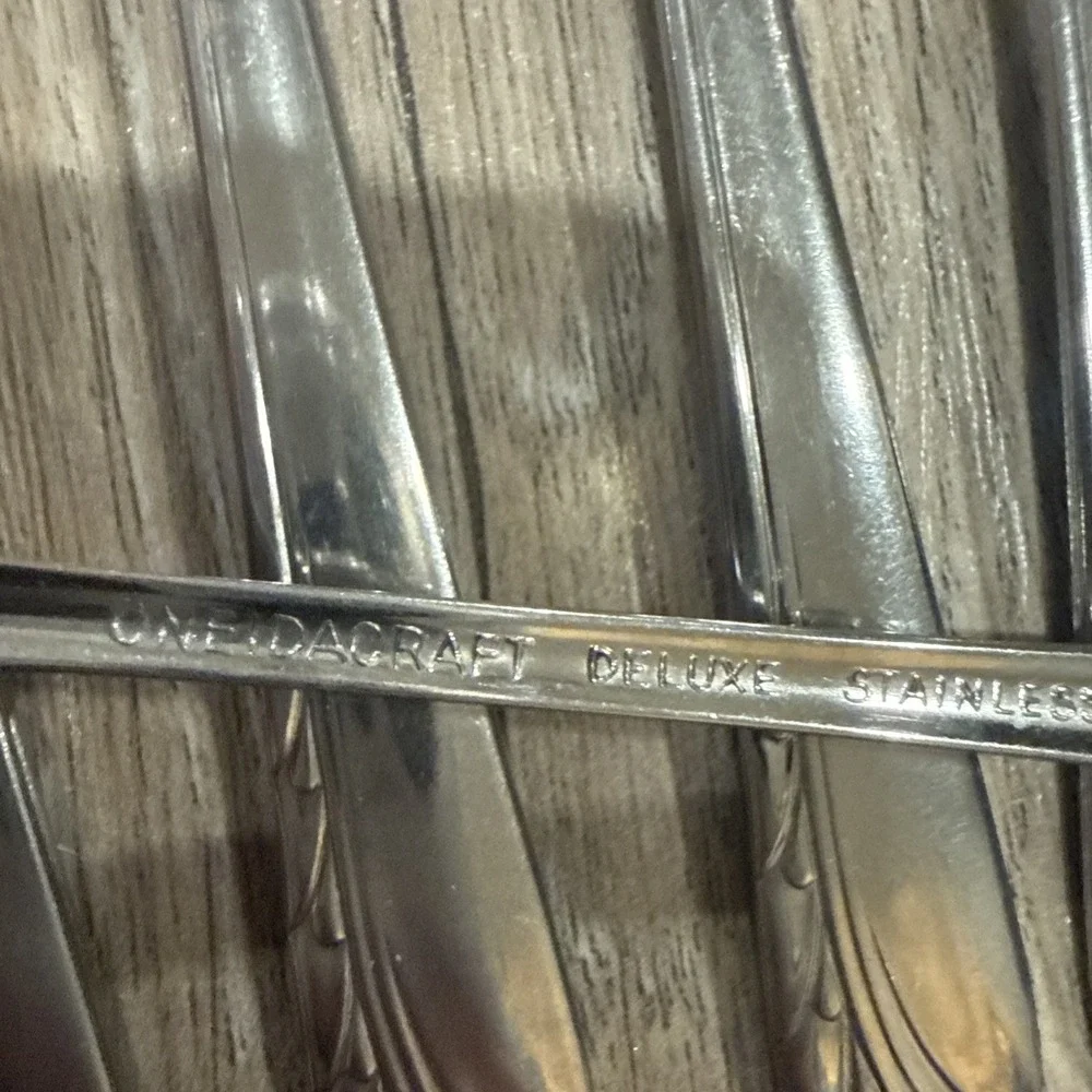Set of 8 Oneidacraft Deluxe HEART OF SWEDEN Stainless‎ Cocktail Seafood Forks